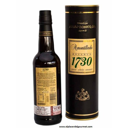 D.O. Sherry Xérès-Sherry Amontillado 1730 Alvaro Domecq vin VORS bot. 37,5 cl.