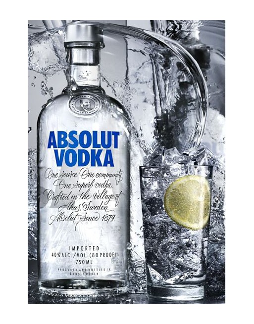 VODKA ABSOLUT 1L.