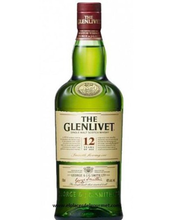 WHISKY ESCOCES THE GLENLIVET 12 AÑOS 70CL.